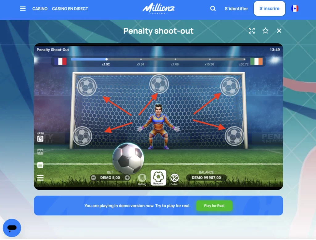 choix des tirs penalty shoot out  